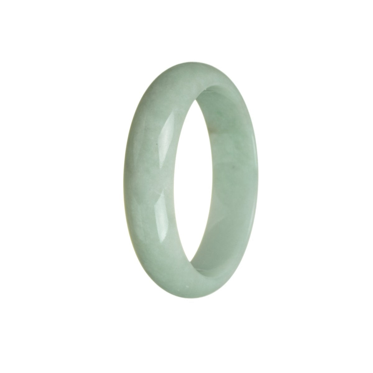 57mm Green Jadeite Jade Bangle Bracelet