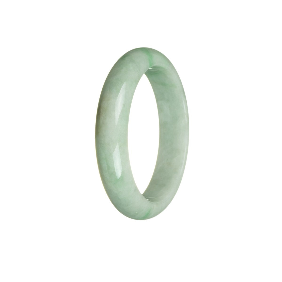 53mm Green Jadeite Jade Bangle Bracelet