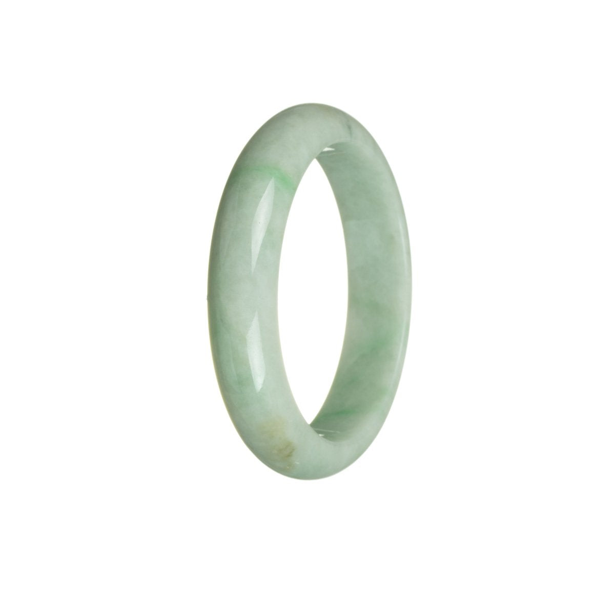 53mm Green Jadeite Jade Bangle Bracelet