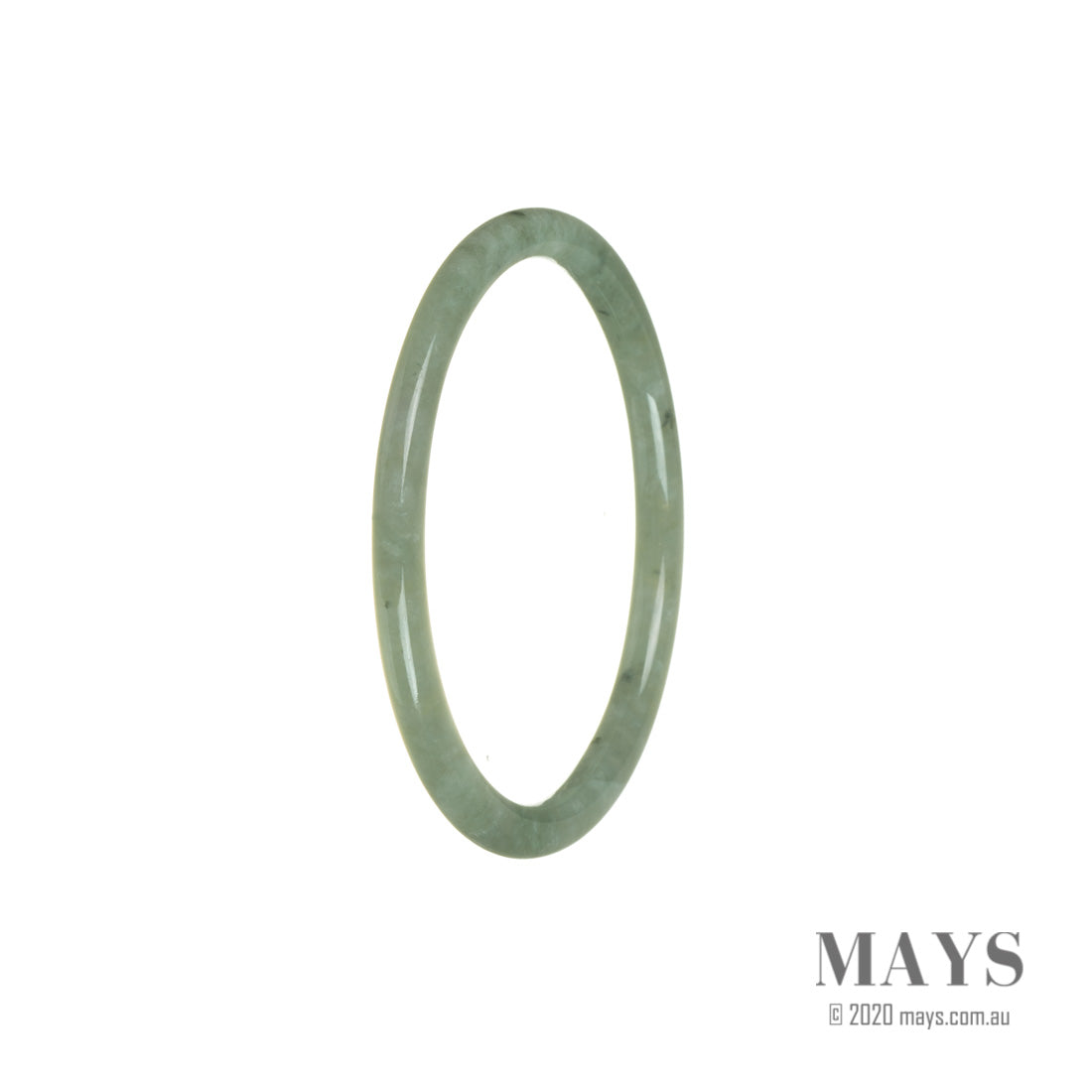 Authentic Grade A Green Burmese Jade Bracelet - 56mm Thin