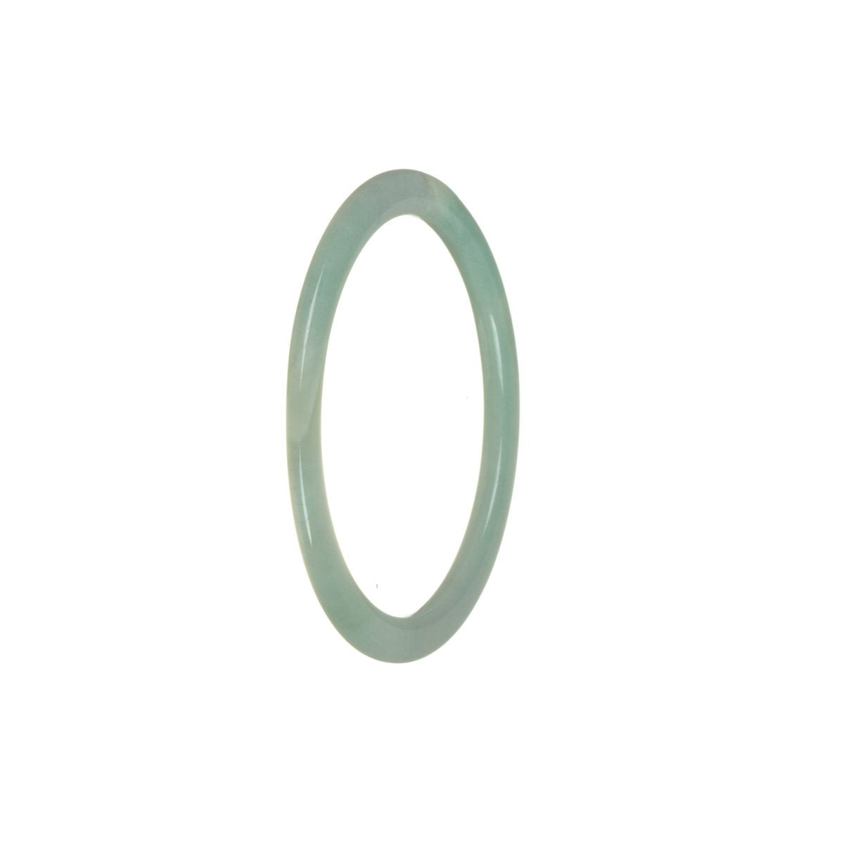 Genuine Grade A Green Burmese Jade Bracelet - 54mm Thin