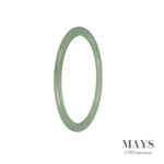 Genuine Grade A Green Burma Jade Bracelet - 59mm Thin