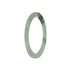An elegant and delicate Type A Flower Burmese Jade Bangle, measuring 55mm in size. Crafted with authenticity and precision by MAYS™.