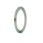 A stunning, delicate Burmese Jade bracelet with a real Type A Flower design, measuring 55mm in thickness. Perfect for adding a touch of elegance to any outfit.