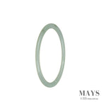 Real Grade A Light Green Jade Bracelet - 57mm Thin