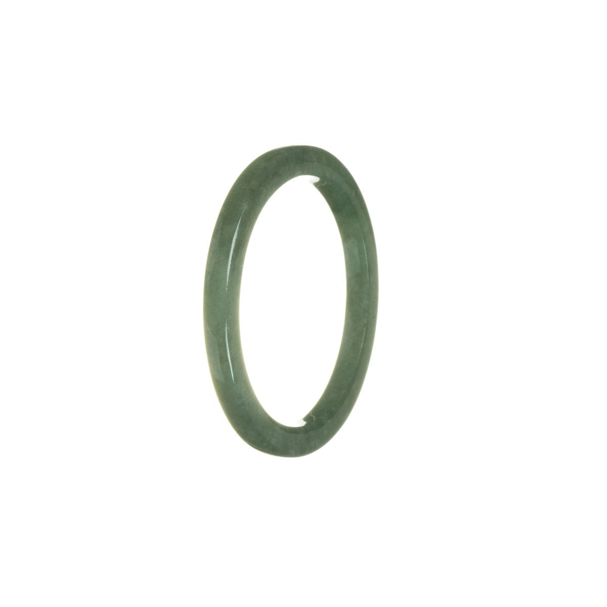 54mm Green Jadeite Jade Bangle Bracelet
