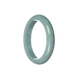 A genuine Grade A bluish lavender jade bracelet with a 59mm half moon design from MAYS GEMS.