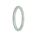 A delicate and elegant white jade bracelet with a petite round shape, perfect for adding a touch of sophistication to any outfit. Made with genuine Grade A white jade, this bracelet from MAYS is a timeless accessory that exudes beauty and charm.