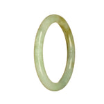 Genuine Untreated Light Green Traditional Jade Bangle - 53mm Petite Round