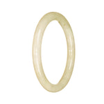 Genuine Grade A Pale Green Traditional Jade Bracelet - 56mm Petite Round