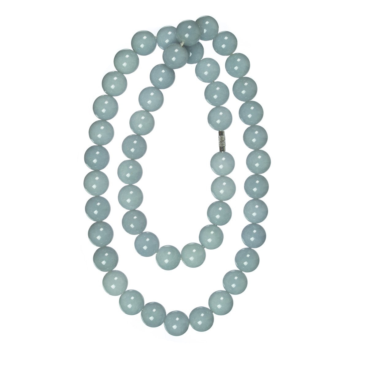 Lavendar Jadeite Jade Bead Necklace