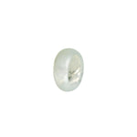 Certified White with Light Green Burmese Jade Band - Size N