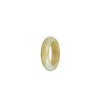 Genuine White with Brown Burma Jade Band - Size L 1/2
