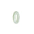 Genuine Light Green Burma Jade Ring  - Size T