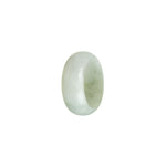 Real Flower Pattern Jadeite Jade Ring- Size U 1/2