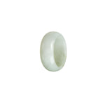 Real Flower Pattern Jadeite Jade Ring- Size U 1/2