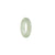 Certified Light Green Burma Jade Ring - Size S 1/2