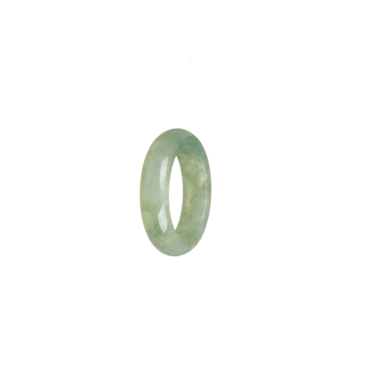 Certified Green Jade Ring - Size N