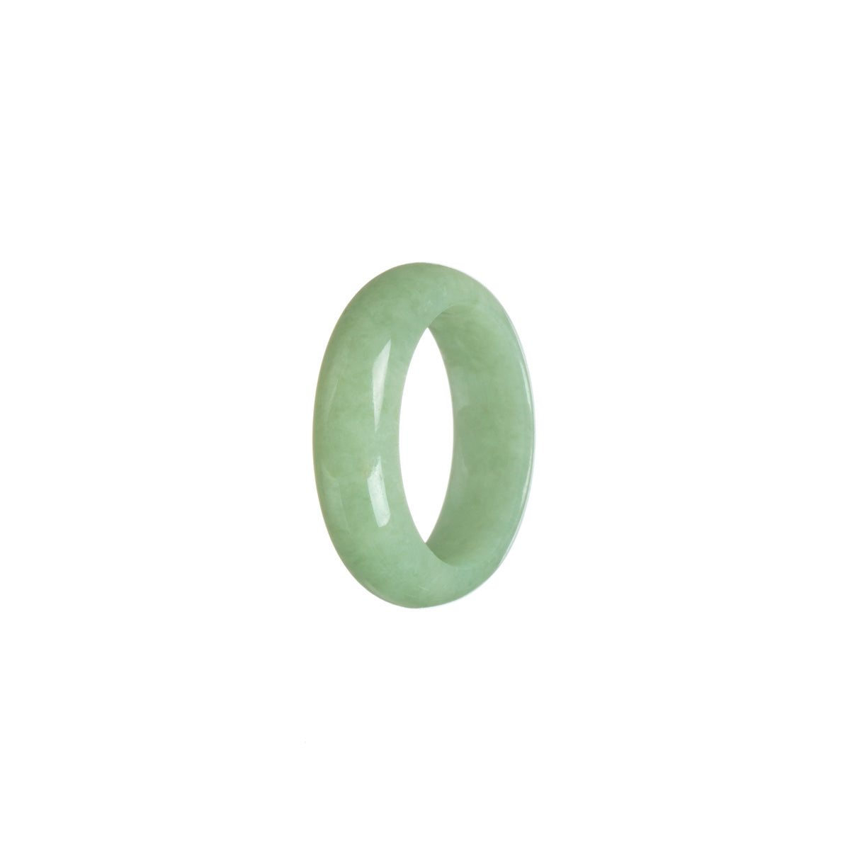 Authentic Green Burma Jade Band - Size S