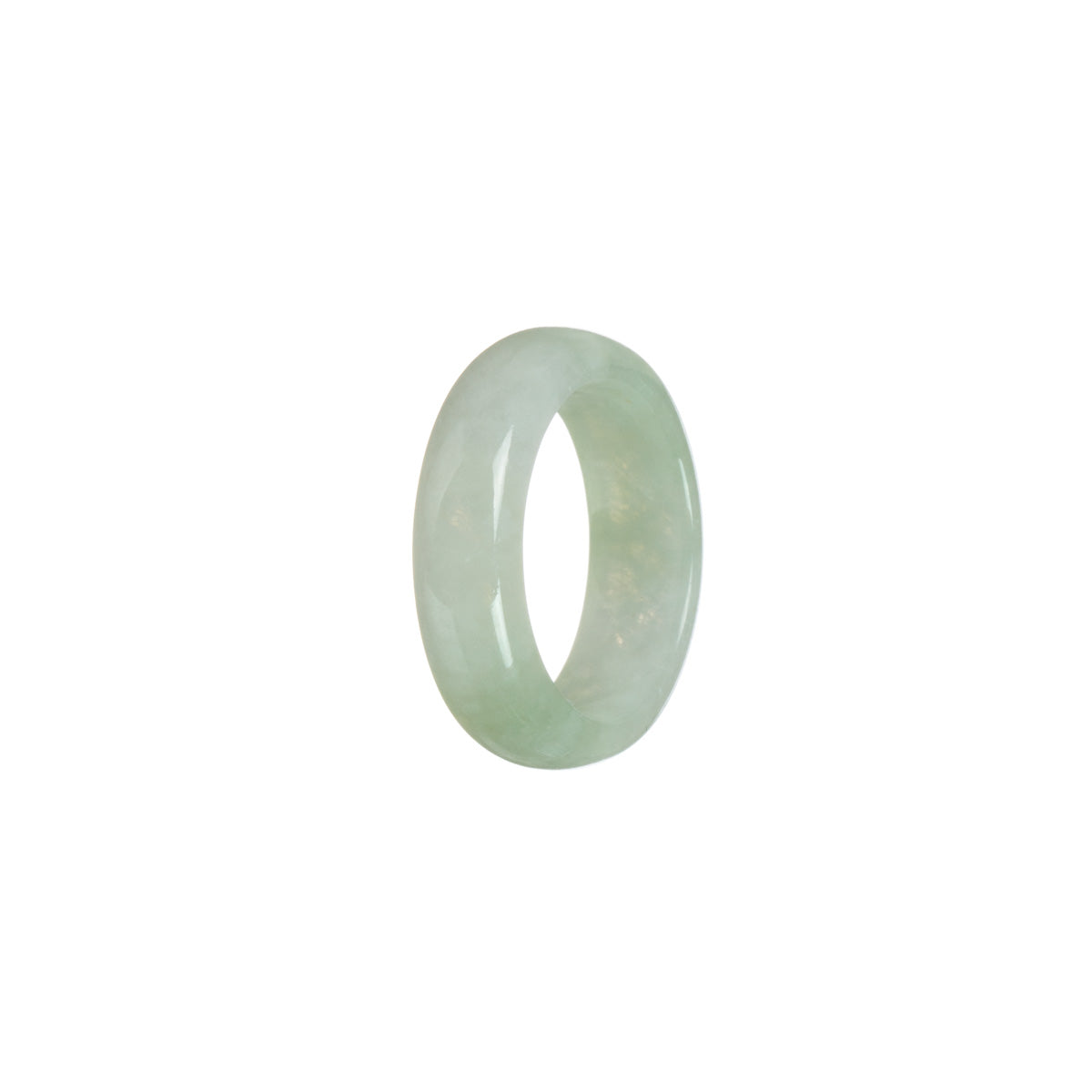 Authentic Pale green Jade Band - Size S