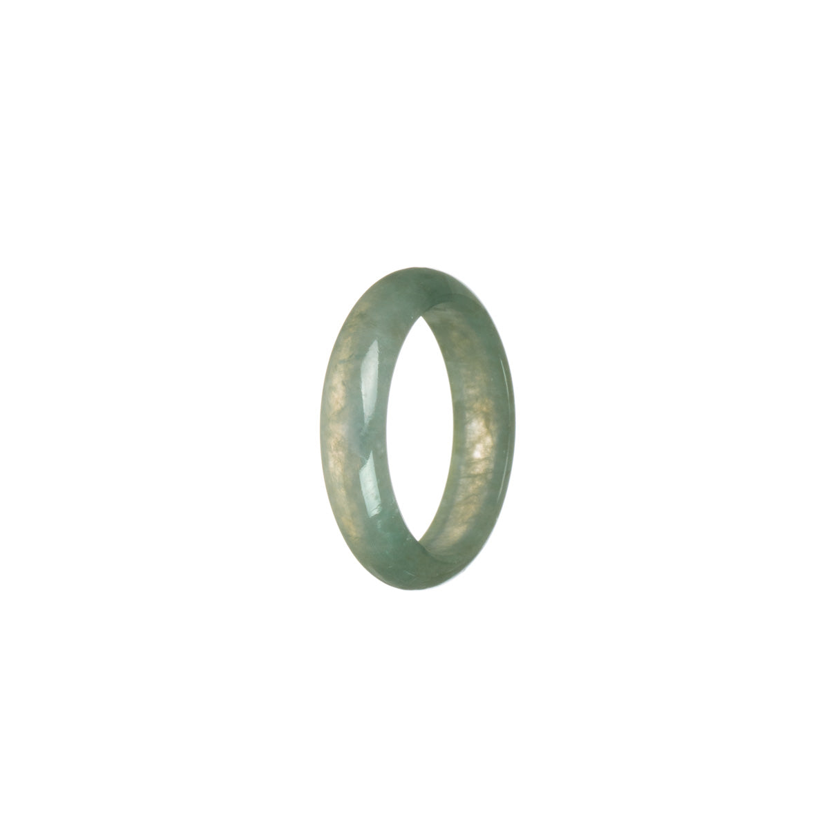 Authentic Icy Green Jadeite Jade Ring- Size S