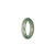 Authentic Icy Green Jadeite Jade Ring  - Size S