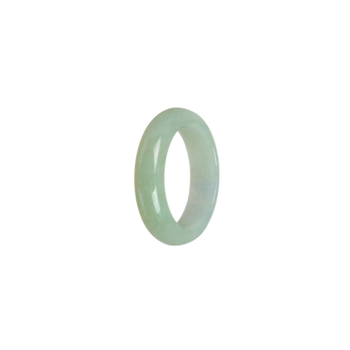 Certified Light green and lavender Jade Ring - Size R