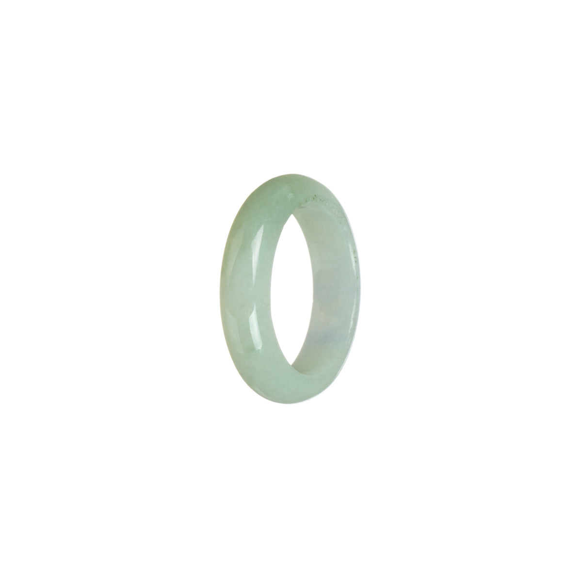 Certified Light green and lavender Jade Ring - Size R