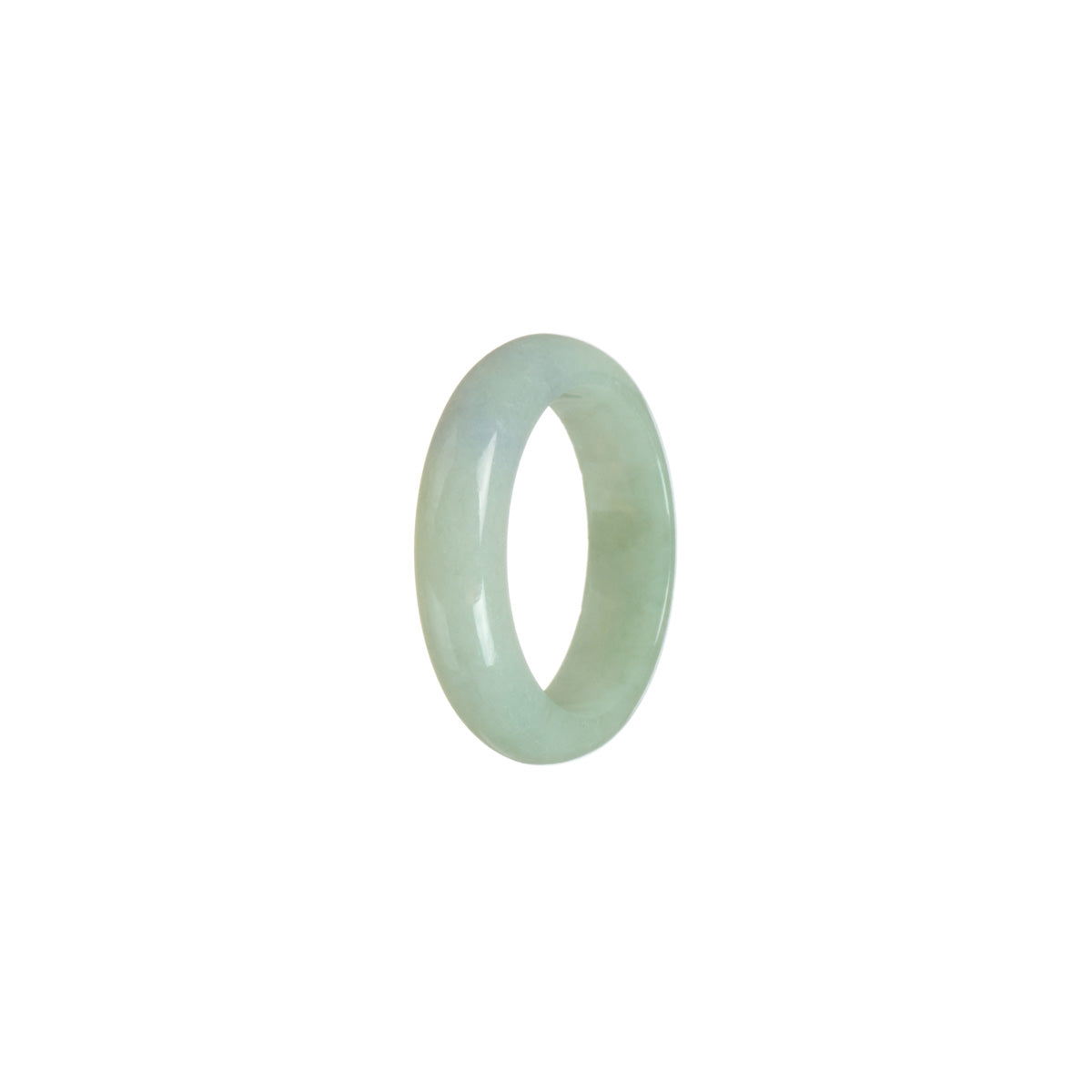 Certified Light green and lavender Jade Ring - Size R