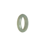 Genuine Light grey Jade Band - Size S 1/2
