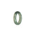 Genuine Olive green with Dark Grey Jadeite Jade Band - Size T