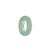 Certified Pale green Jadeite Jade Ring - Size S 1/2