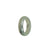 Certified Light Grey Jade Ring  - Size U