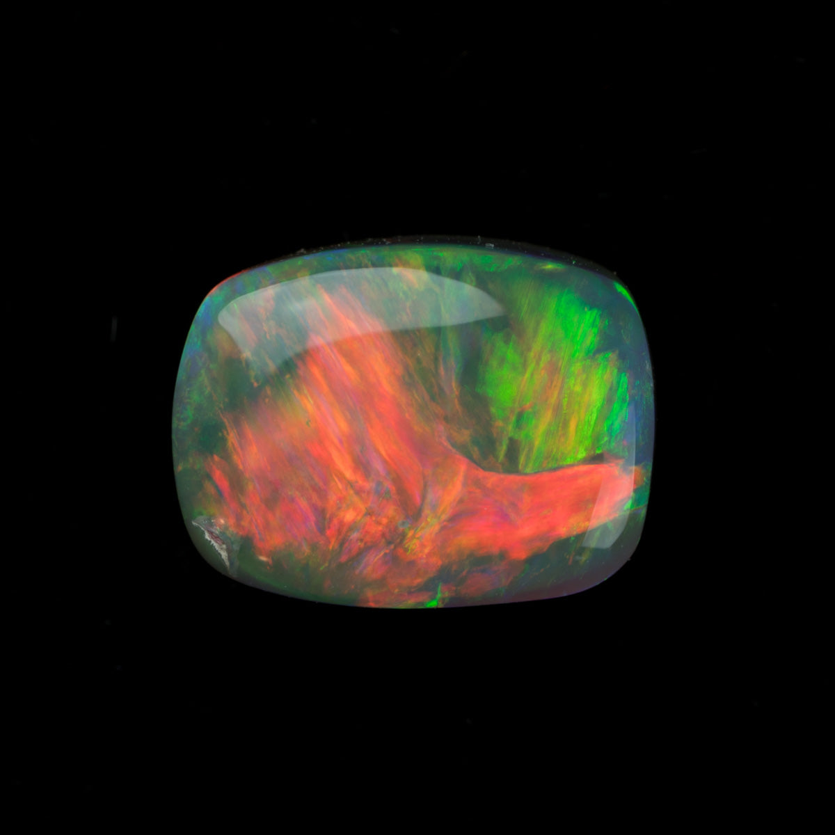 1.91ct Precious Solid Australian Opal (Bright Red and Yellow Flashes)