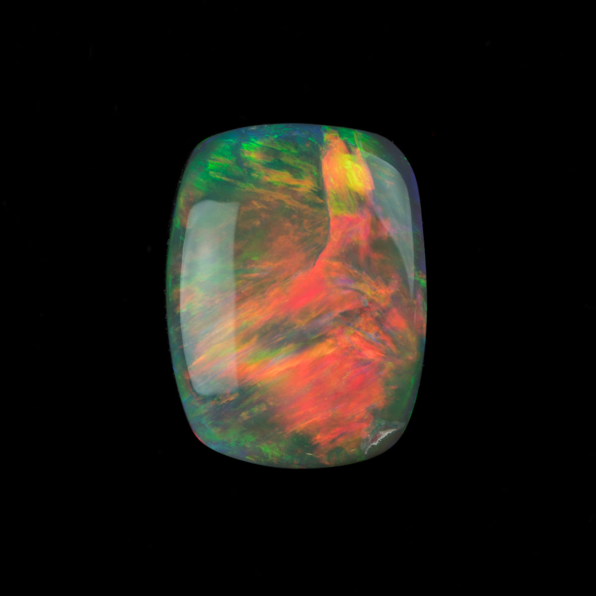 1.91ct Precious Solid Australian Opal (Bright Red and Yellow Flashes)