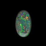 0.82ct Lighting Ridge Australian Solid Black Opal