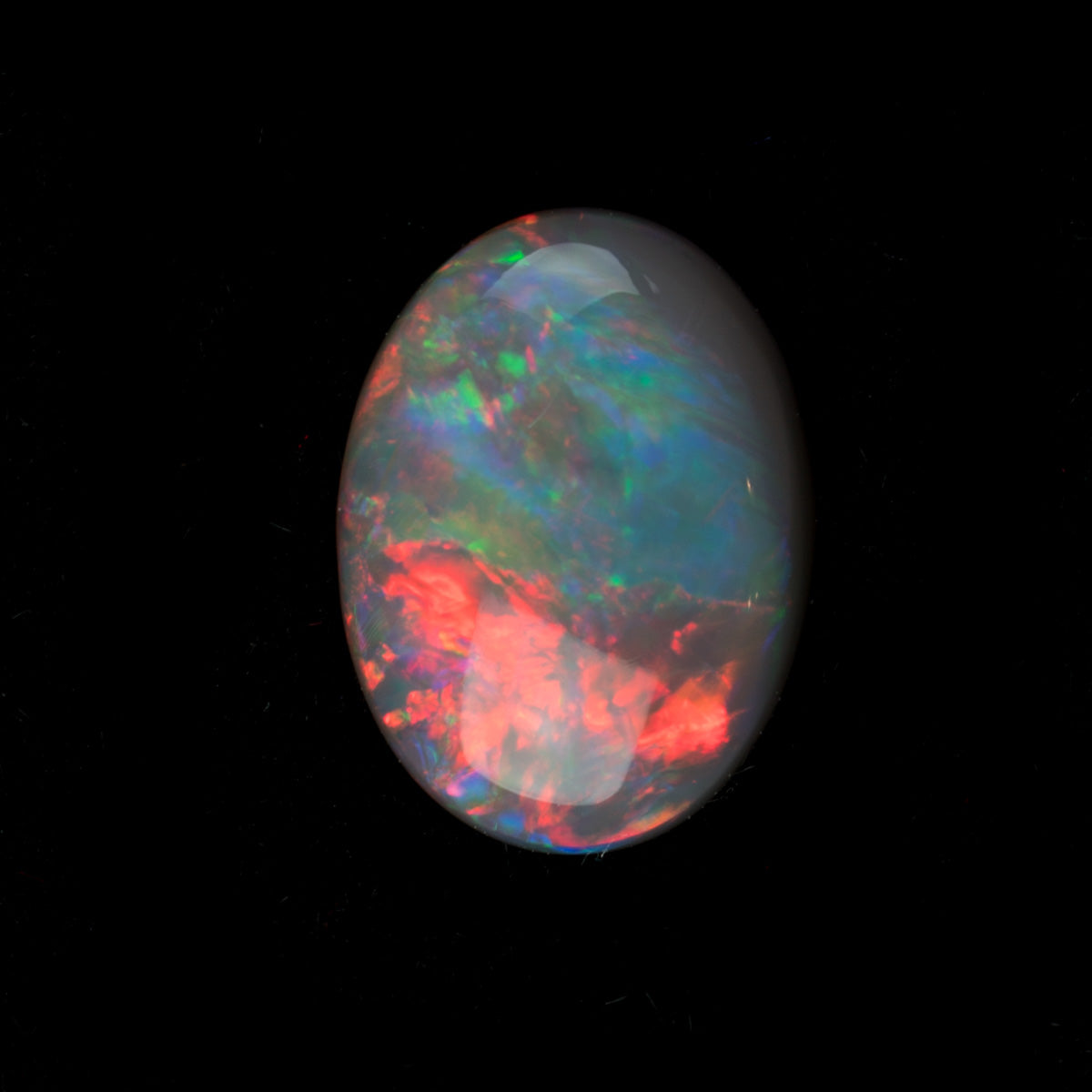 0.93ct Solid Natural Opal Red Flashes