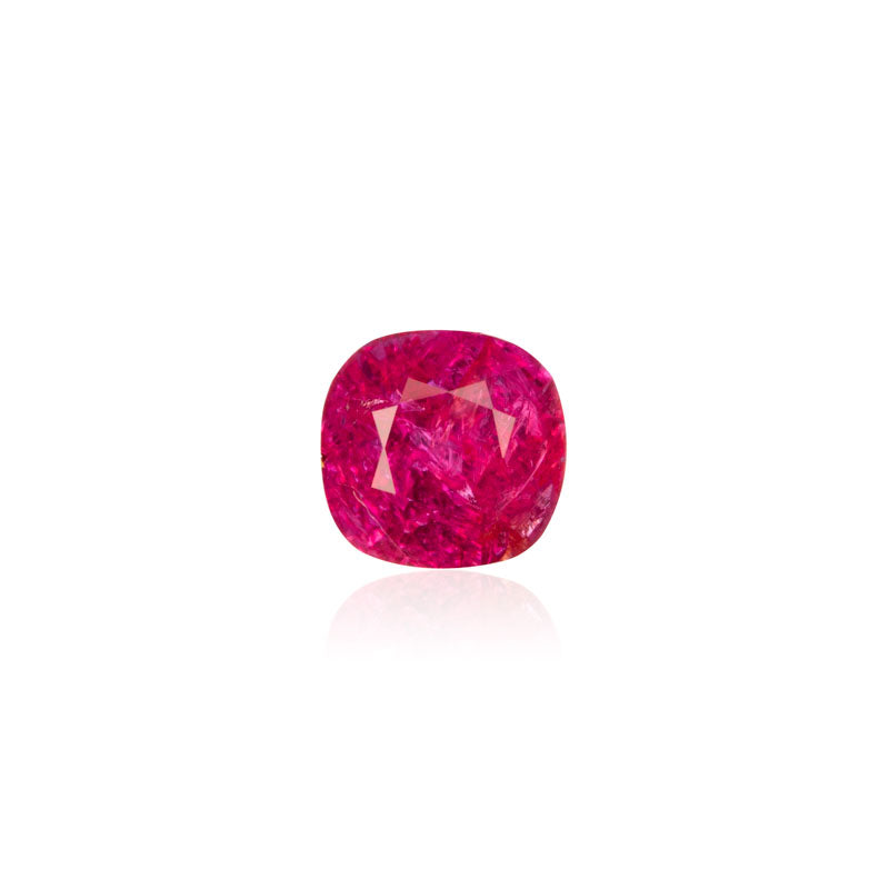 1.23ct Natural Cushion Burmese Ruby Certified Unheated - MAYS