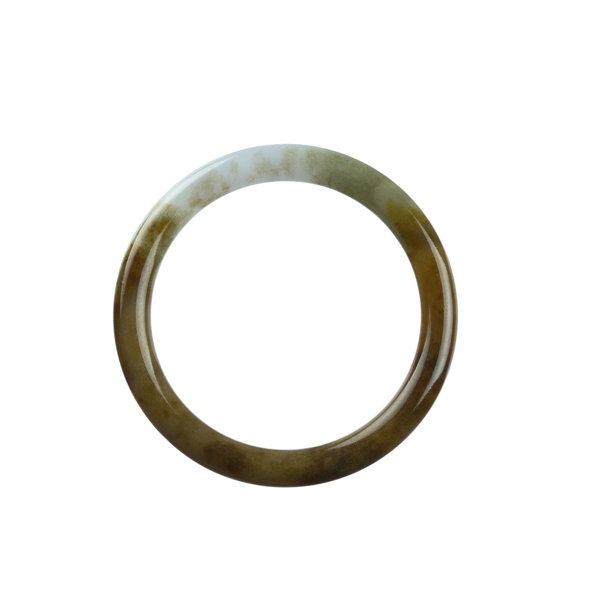 52mm Natural Burmese Jade Bangle - MAYS