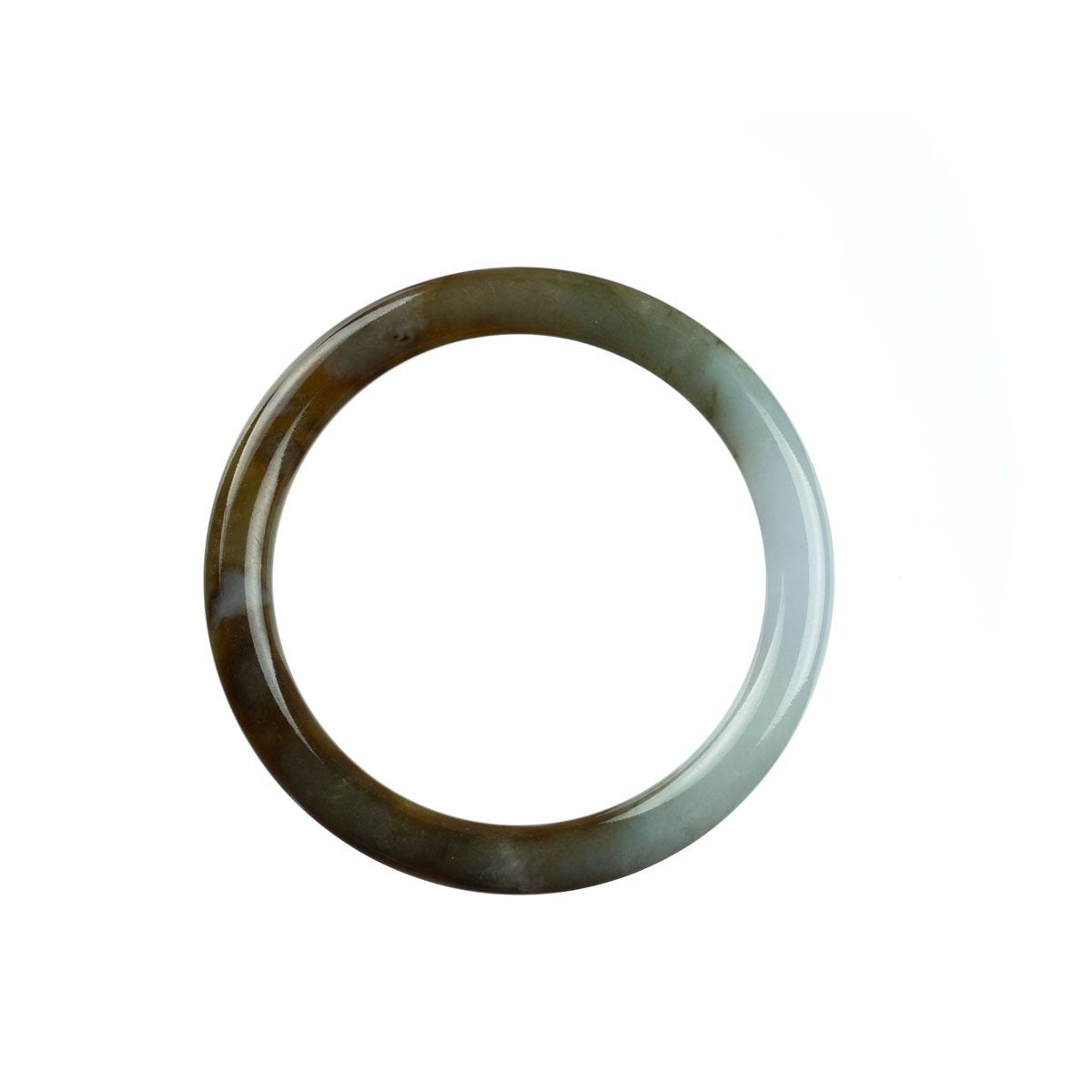 52mm Natural Burmese Jade Bangle - MAYS