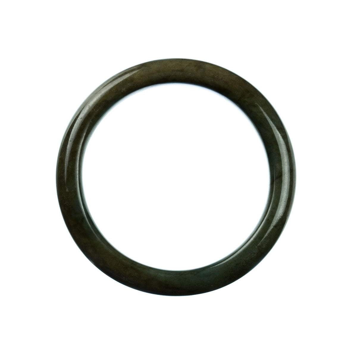 59mm Natural Burmese Jade Bangle - MAYS