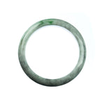 58mm Natural Burmese Jade Bangle - MAYS