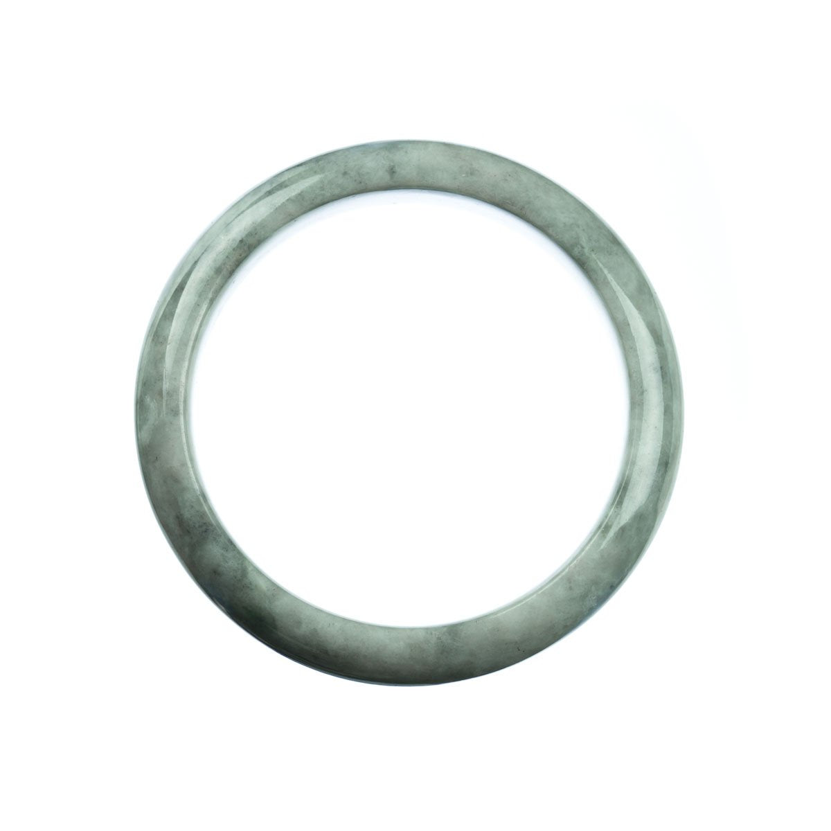 59mm Natural Burmese Jade Bangle - MAYS