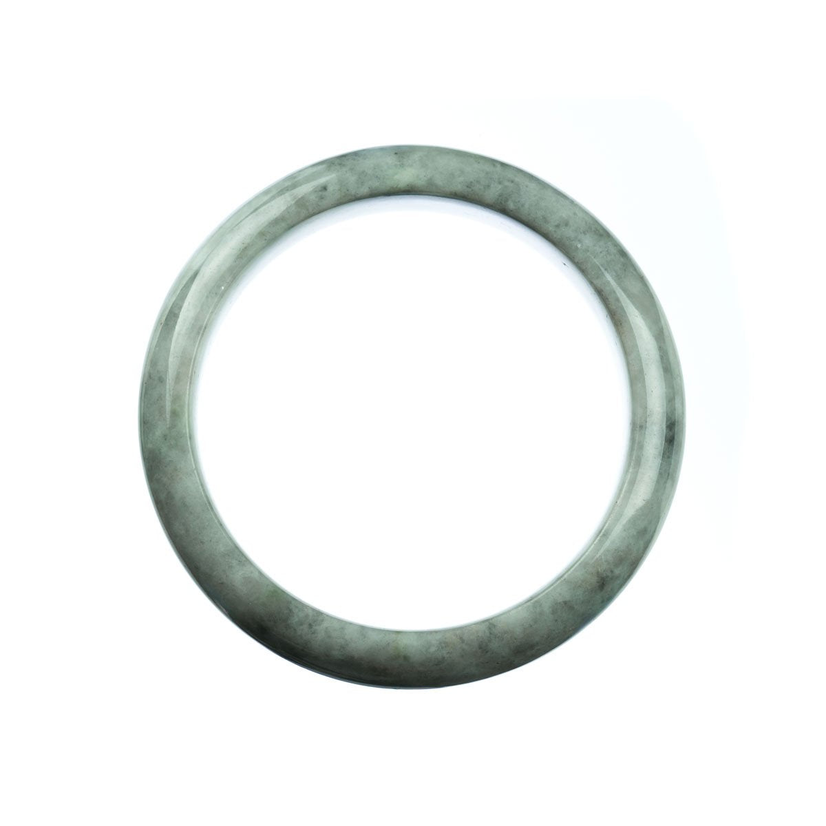 59mm Natural Burmese Jade Bangle - MAYS