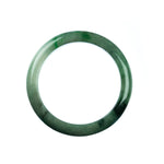 57mm Natural Burmese Jade Bangle - MAYS