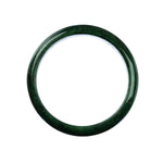 63mm Natural Burmese Jade Bangle - MAYS