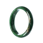 63mm Natural Burmese Jade Bangle - MAYS