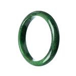 63mm Natural Burmese Jade Bangle - MAYS