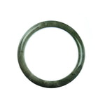 58mm Natural Burmese Jade Bangle - MAYS
