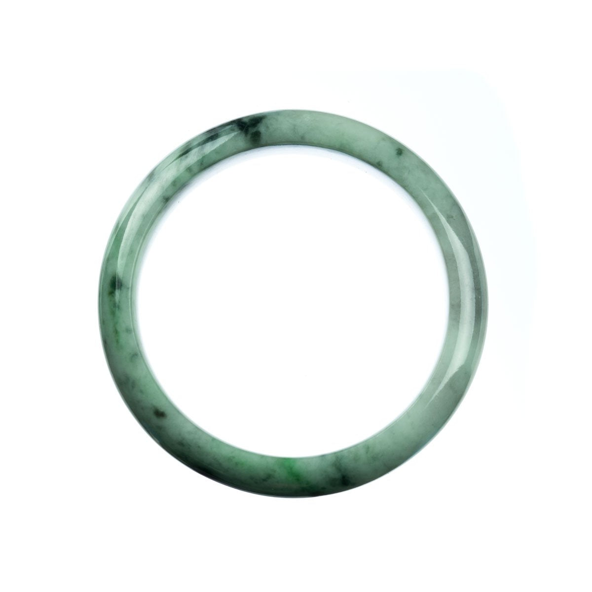 59mm Natural Burmese Jade Bangle - MAYS